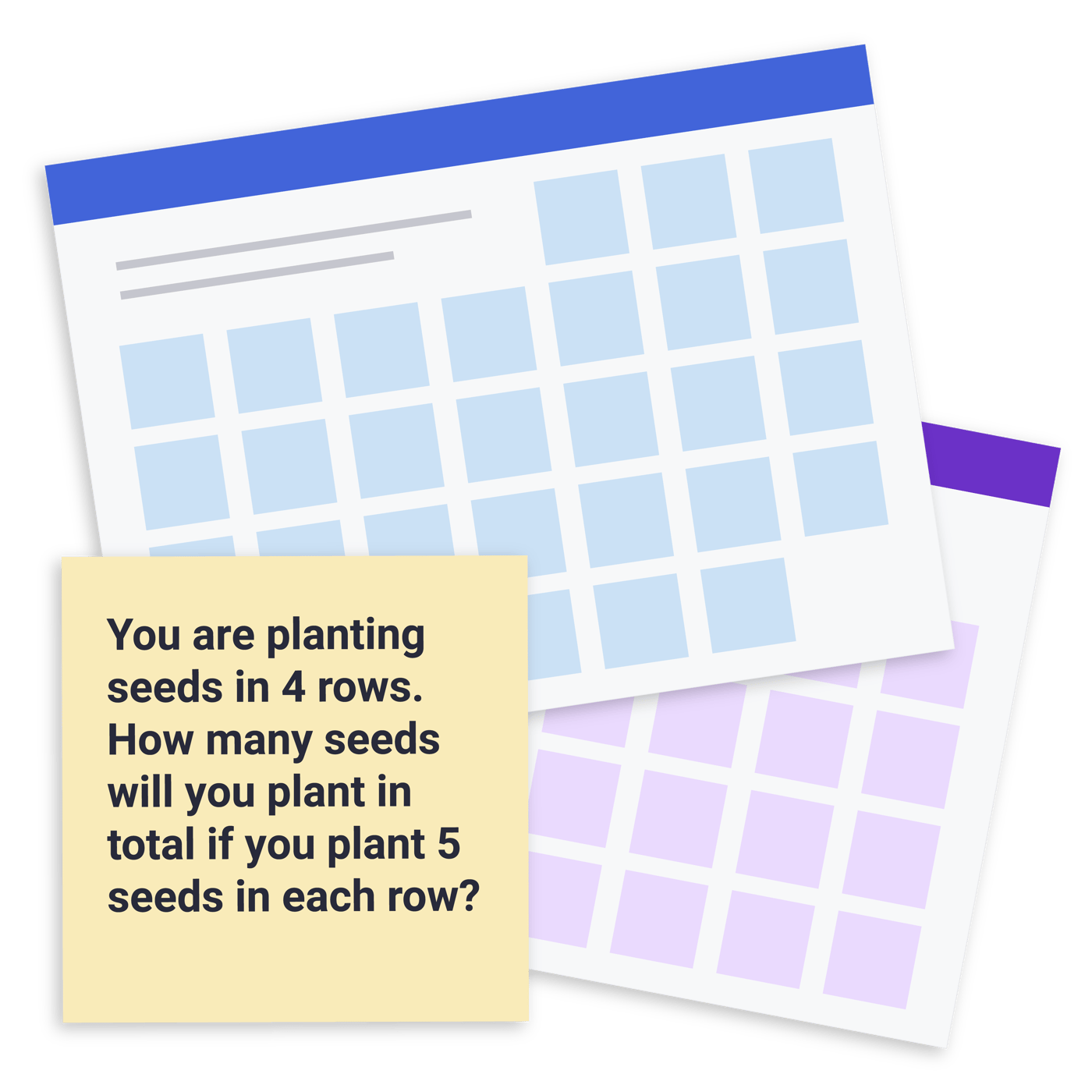 Math activities Calendars with sample activity callout