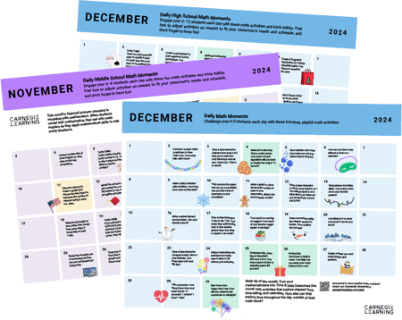 2024 K-12 Daily Math Moment Calendars 2024 K-12 Daily Math Moment Calendars